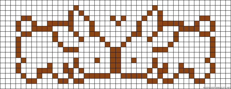 Схема фенечки прямым плетением 6483.  Перейти в категорию Схемы фенечек прямым плетением.  На главную.