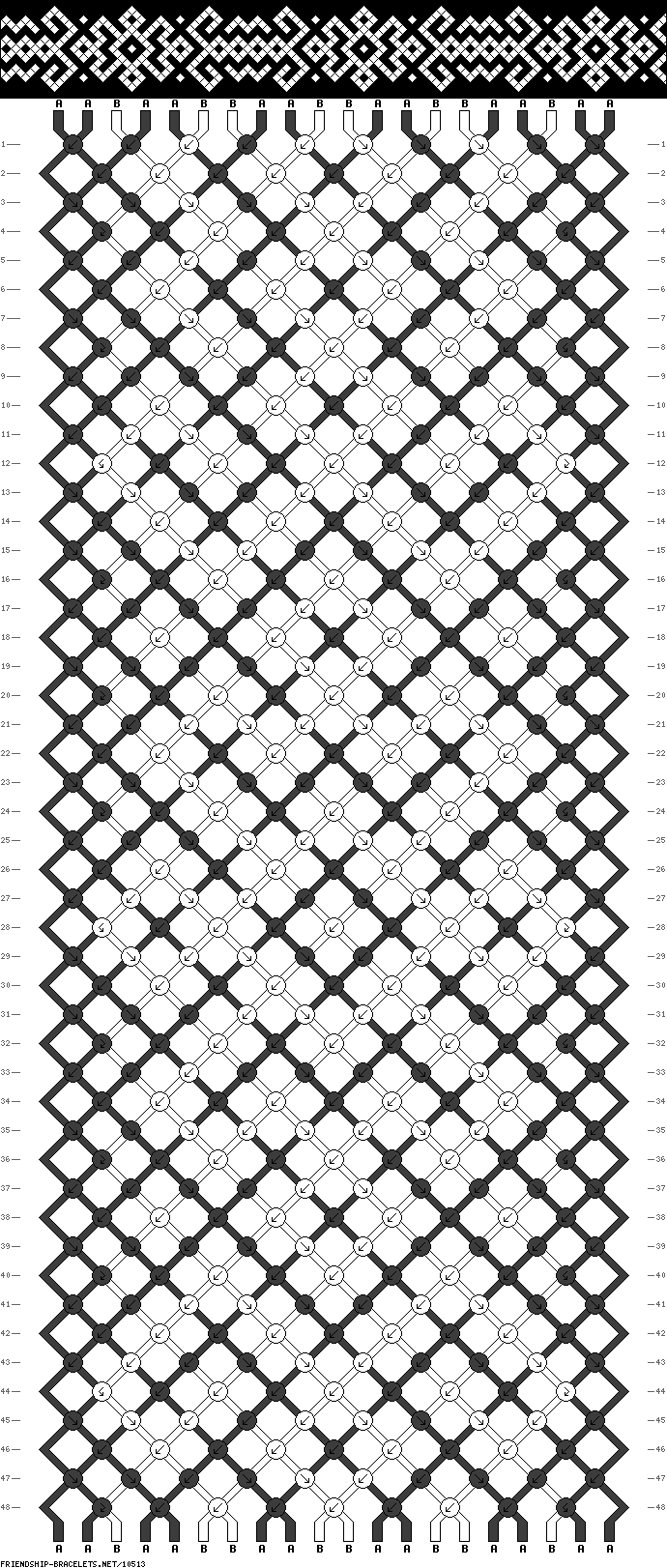 Alpha pattern #24045 | BraceletBook