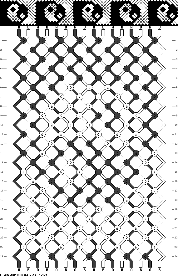 Alpha pattern #8840 | BraceletBook