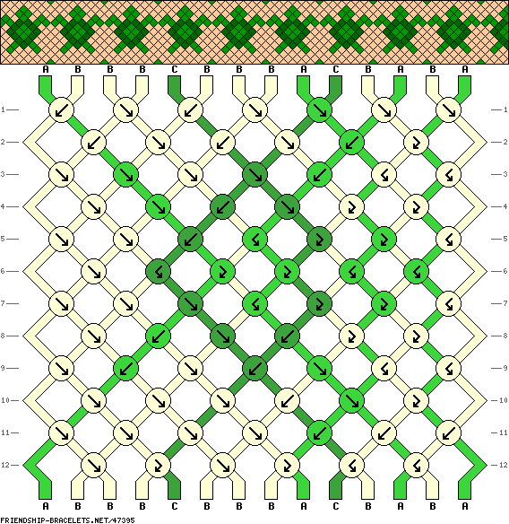 Pattern 47395  friendshipbraceletsnet