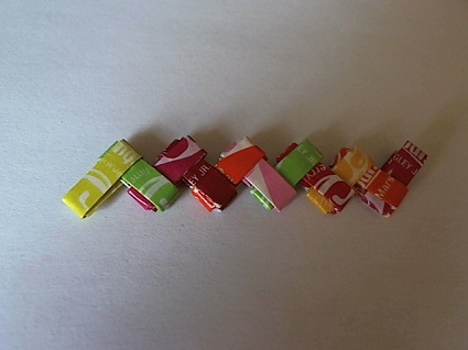 Colorful Starburst Candy Wrappers
